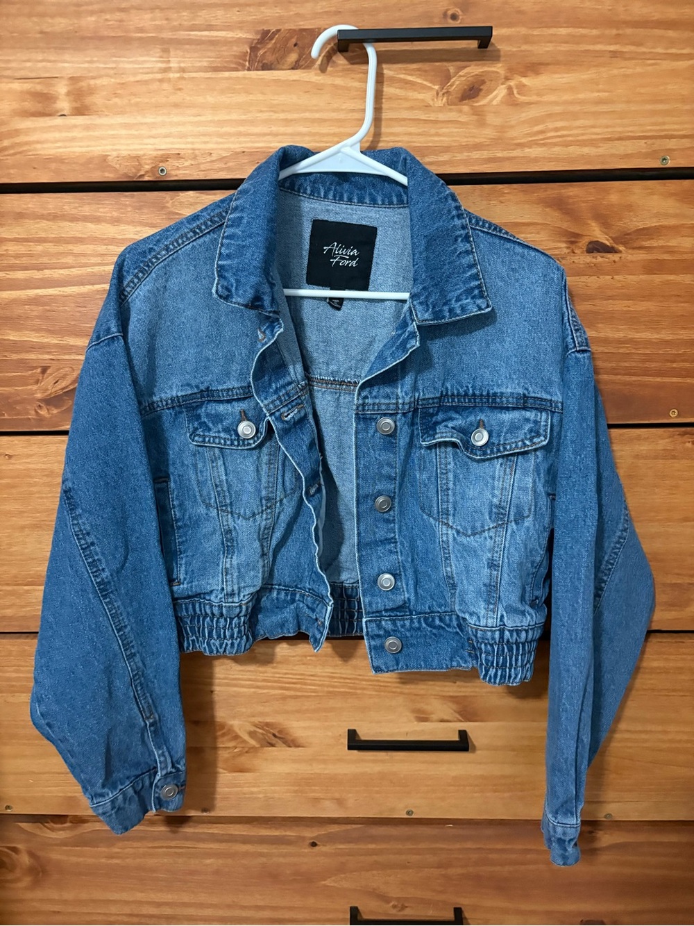 Alivia Ford Cropped Denim Jacket